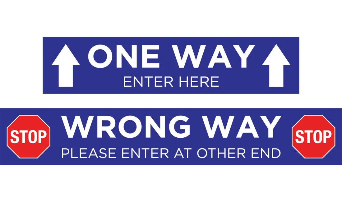 Social Distancing Signs in Santa Rosa
