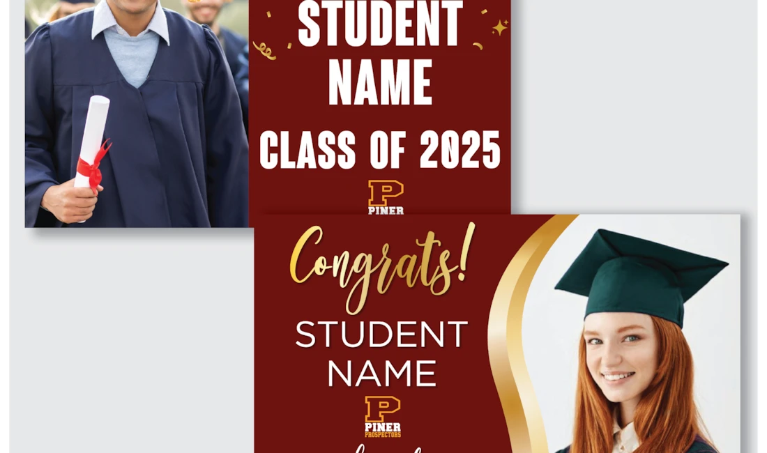 Custom Photo Graduation Signs