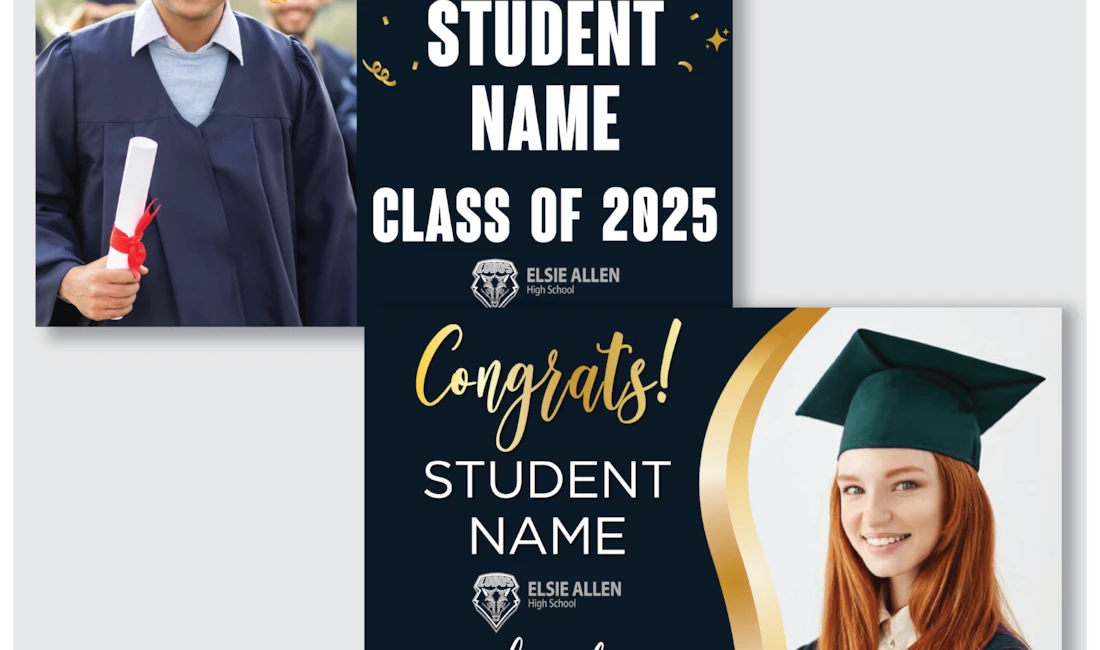 Custom Photo Graduation Signs 