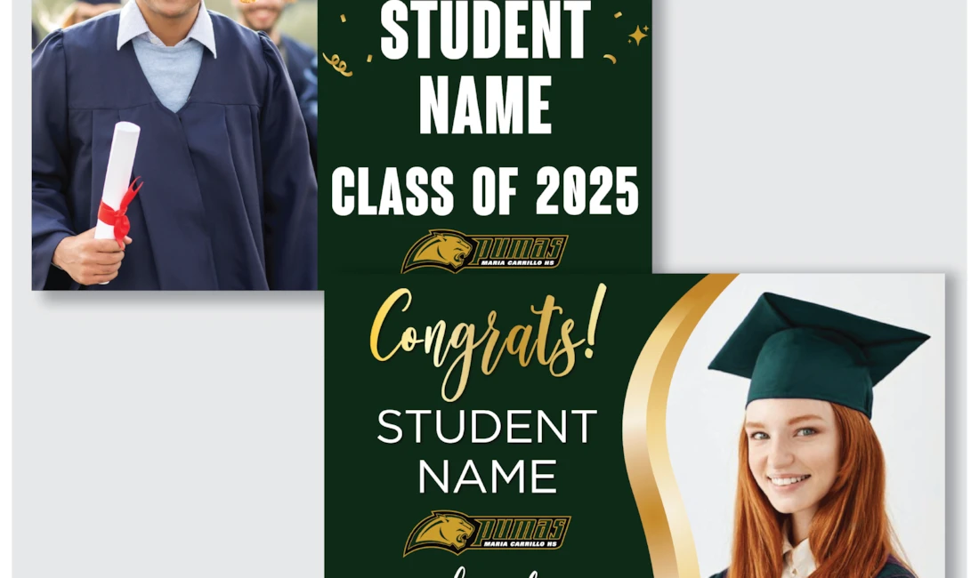 Custom Photo Graduation Signs 